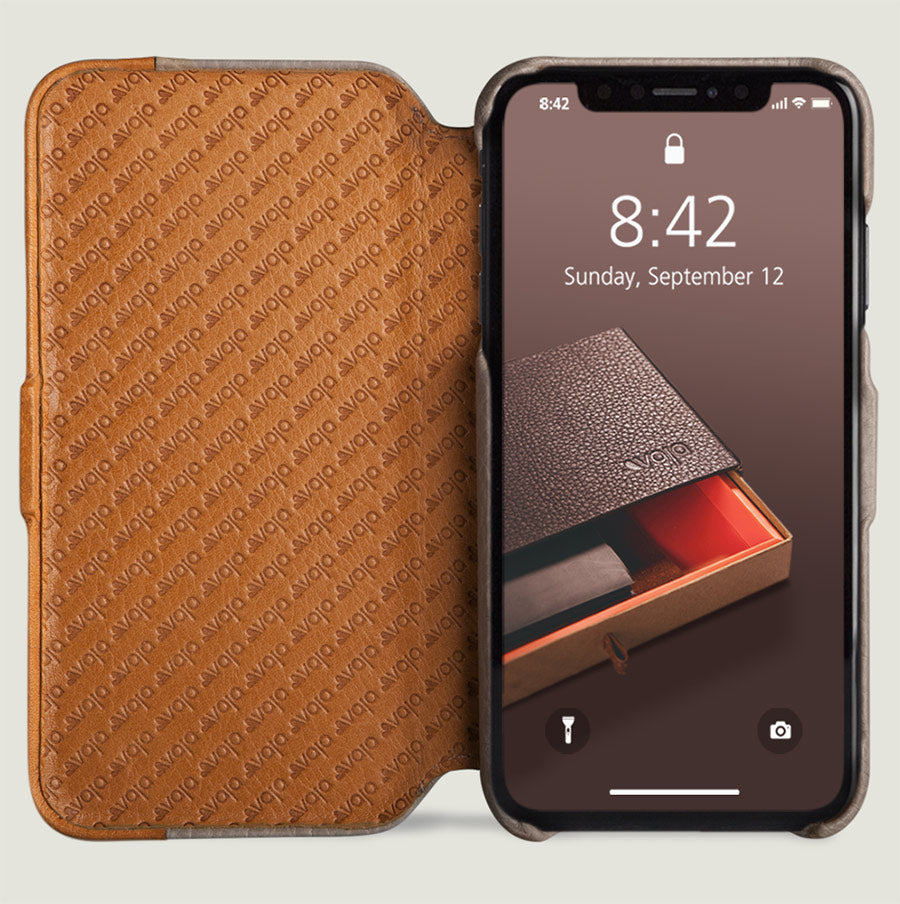 Folio LP - iPhone Xs Max Leather Case - Vaja