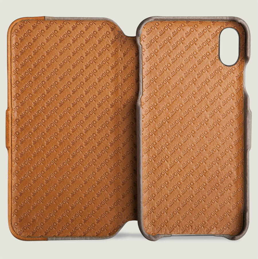 Folio LP - iPhone Xs Max Leather Case - Vaja