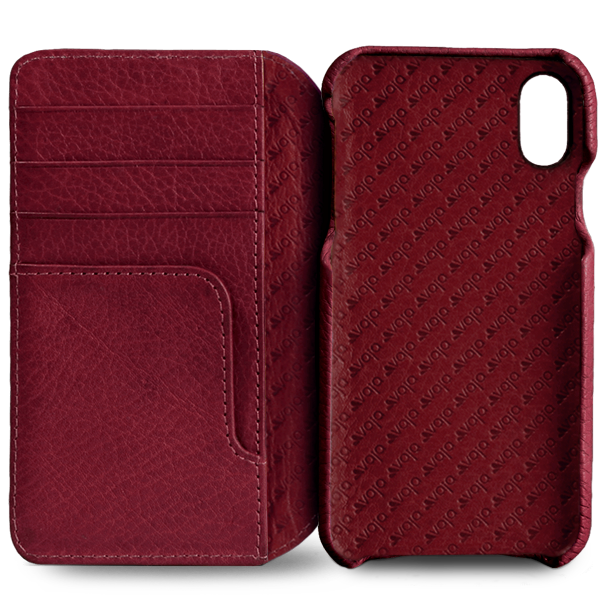 Wallet Agenda iPhone X / iPhone Xs Leather Case - Vaja