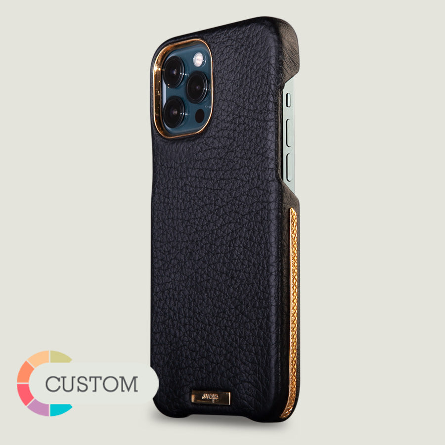 Gold Grip iPhone 12 Pro Leather Case - Limited Edition - - Vaja