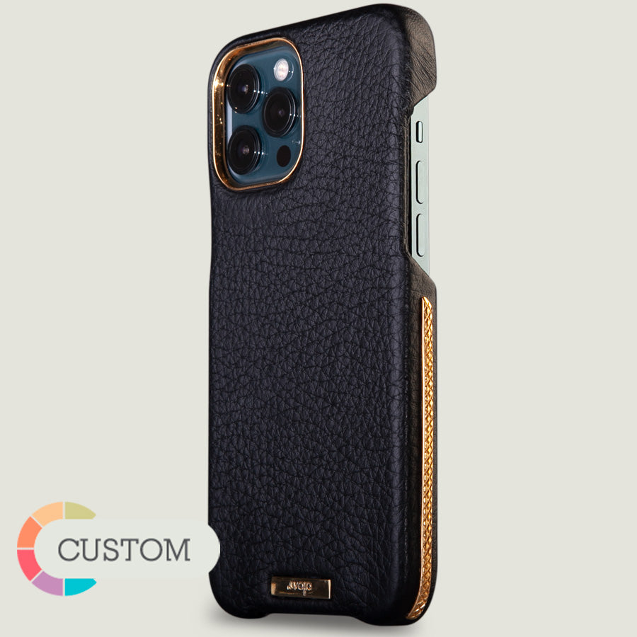 Gold Grip iPhone 12 Pro Max Leather Case - Limited Edition - - Vaja