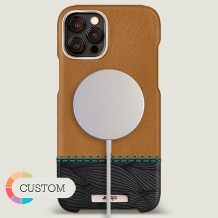 Customizable Grip Duo iPhone 12 Pro Max Leather Case with MagSafe - Vaja