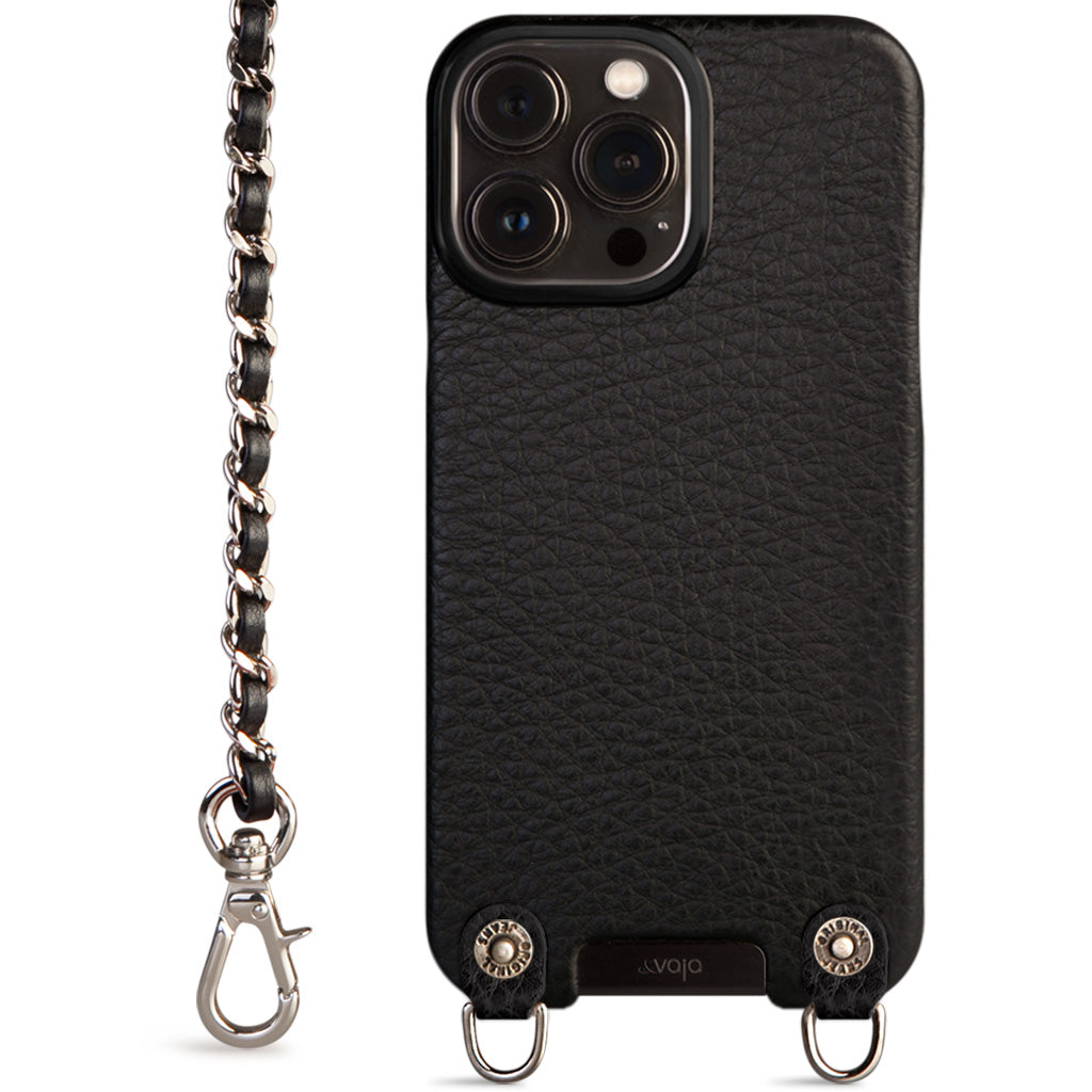 Crossbody iPhone 13 Pro Max leather case with magsafe - Vaja