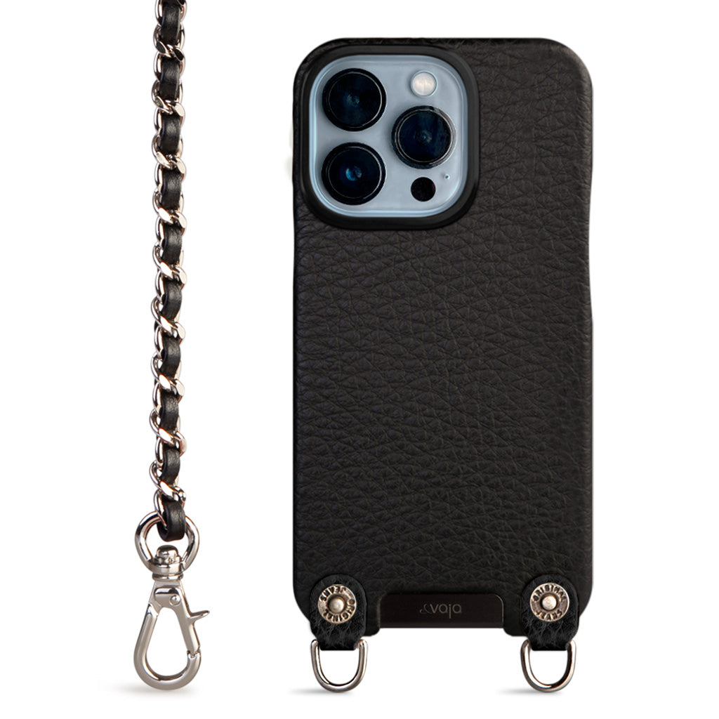 Crossbody iPhone 13 Pro leather case with magsafe - Vaja