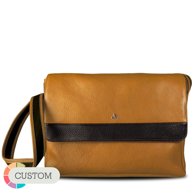 Custom Messenger Leather Bag for Macbook 15" & 16" - Vaja