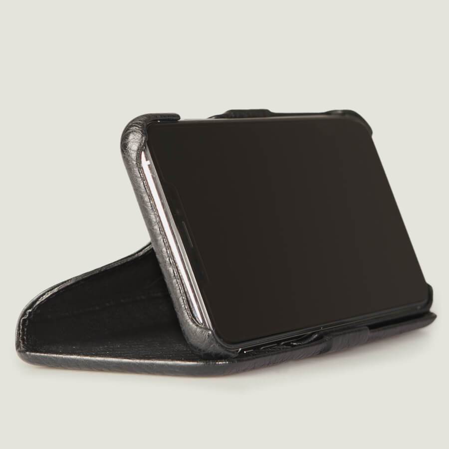 Apple Leather Folio Case for iPhone XS, Black