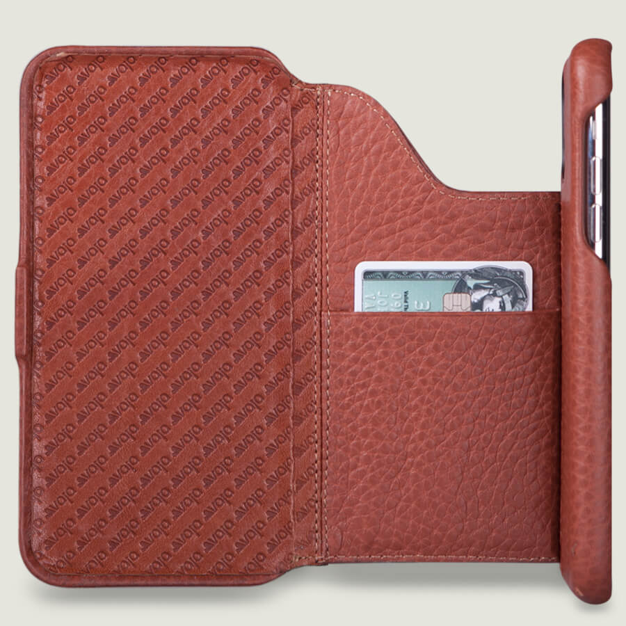 Folio Stand iPhone 11 Pro Max wallet leather case - Vaja