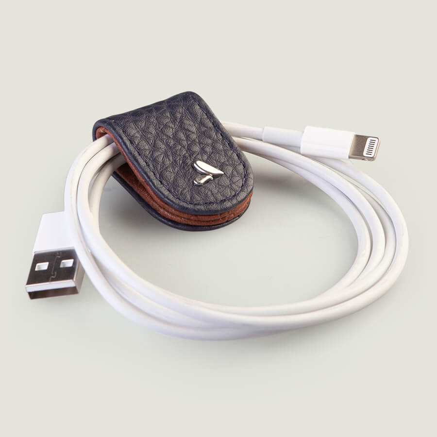 Leather jaws Cable Holder - Floater Crown Blue