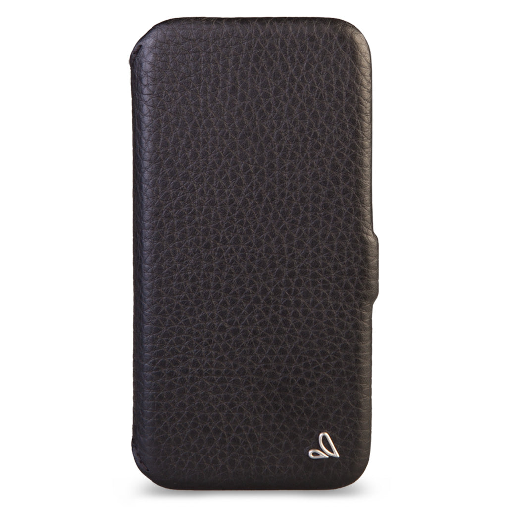 Folio iPhone 13 Pro Max leather case with MagSafe - Floater Black