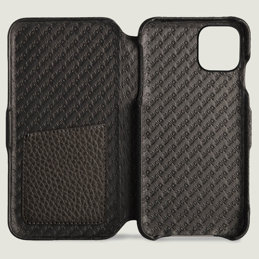 Folio iPhone 11 Pro Max leather case - Vaja