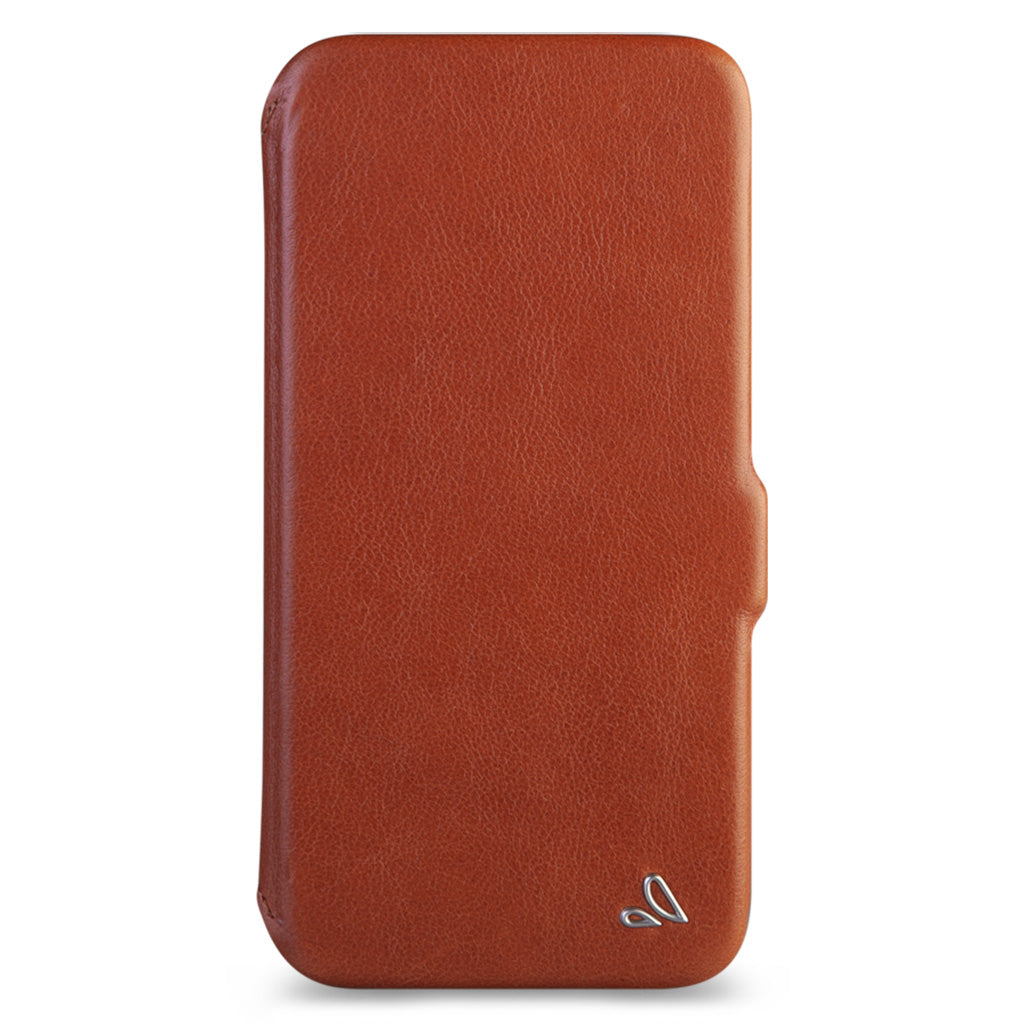 Folio iPhone 13 Pro Max leather case with MagSafe - Bridge Saddle Tan