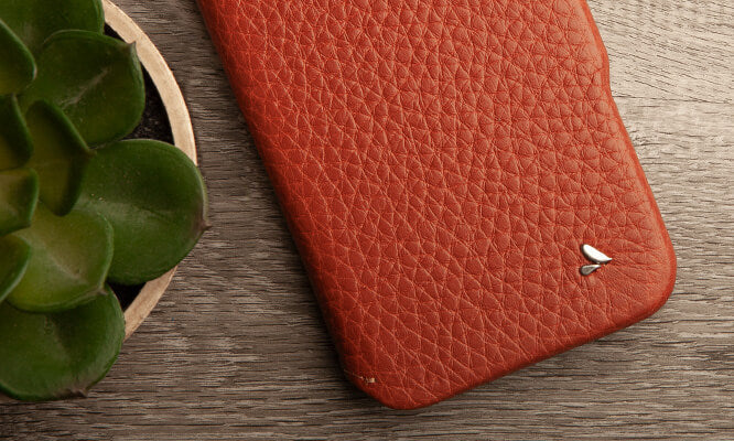 Folio iPhone 14 Pro Max leather case - Vaja