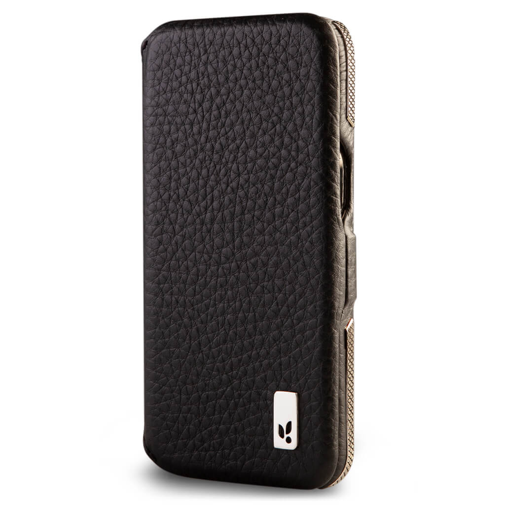 Folio iPhone 14 Pro Max leather case - Vaja