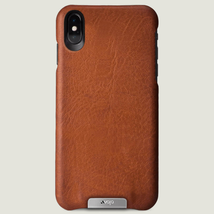 Grip - iPhone Xs Max Leather Case - Bridge Saddle Tan
