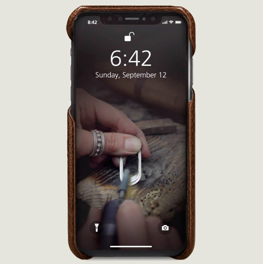 Grip - iPhone Xs Max Leather Case - Vaja