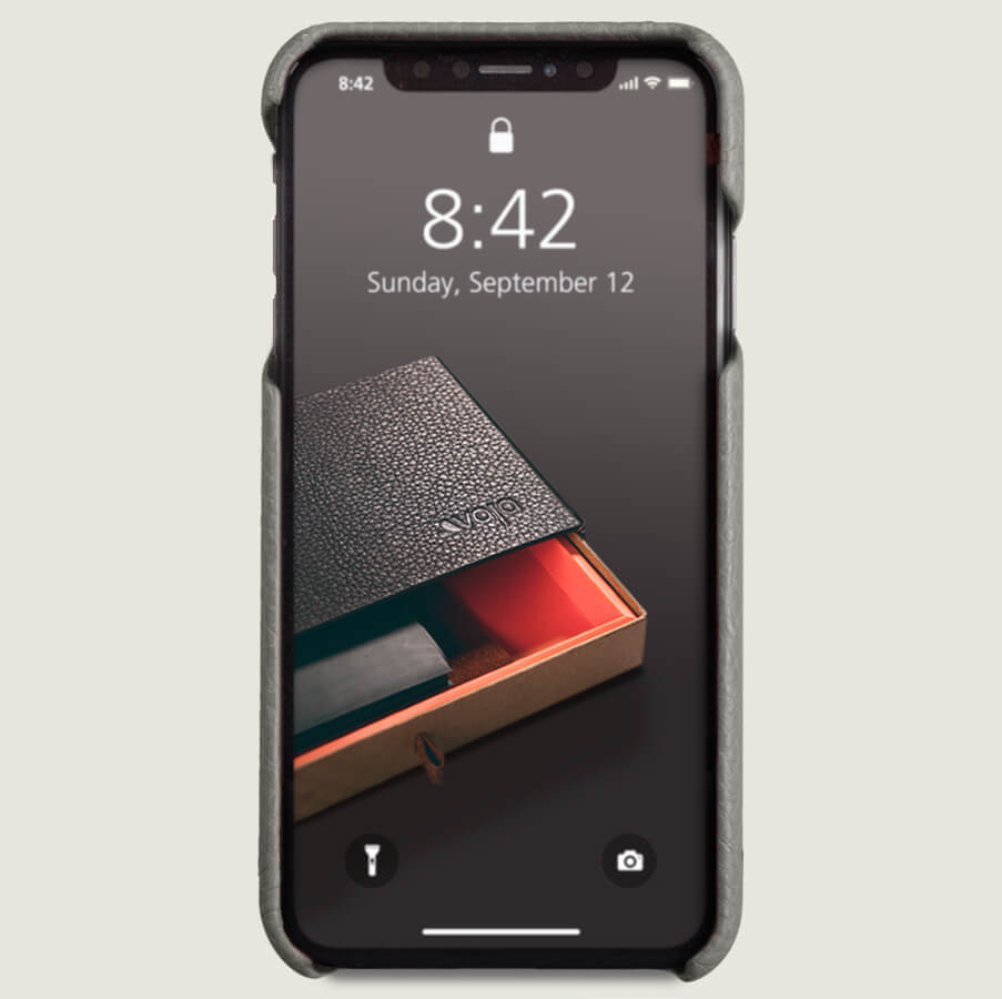 Grip - iPhone Xs Max Leather Case - Vaja