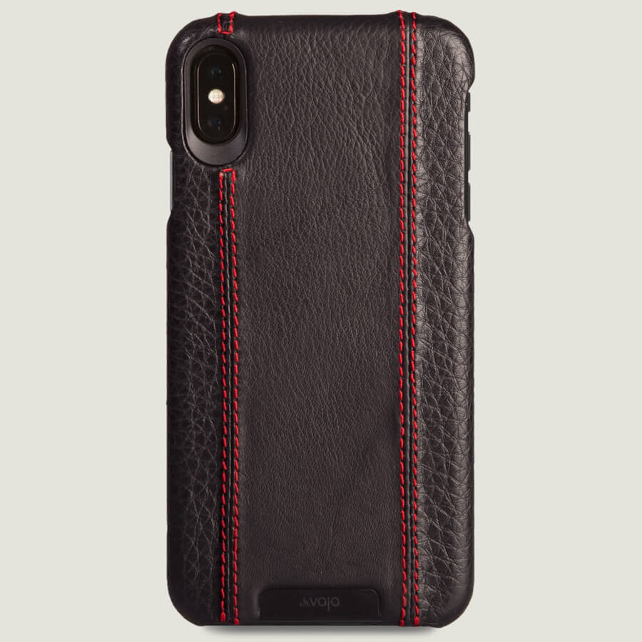 Grip GT - iPhone Xs Max leather case - Floater Black and C Black