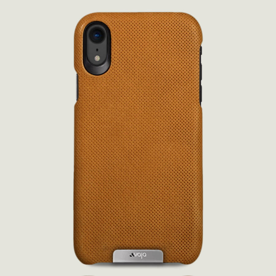 Logo Leather Phone Cover for iPhone XR