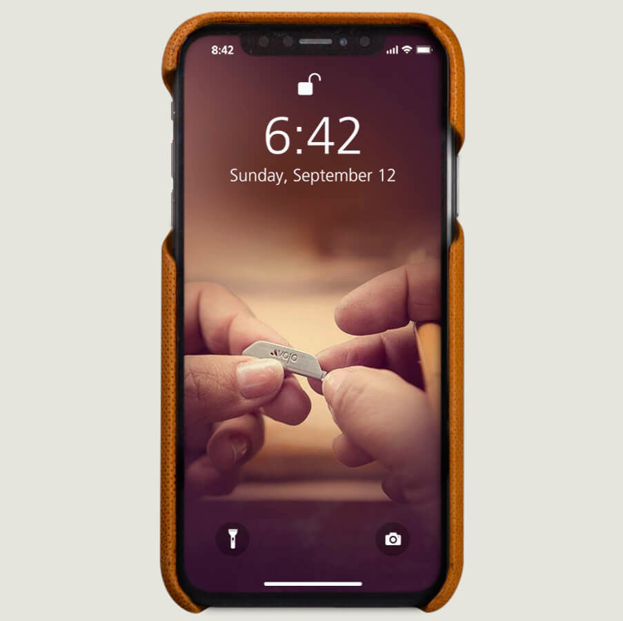 Grip - iPhone Xs Max Leather Case - Vaja