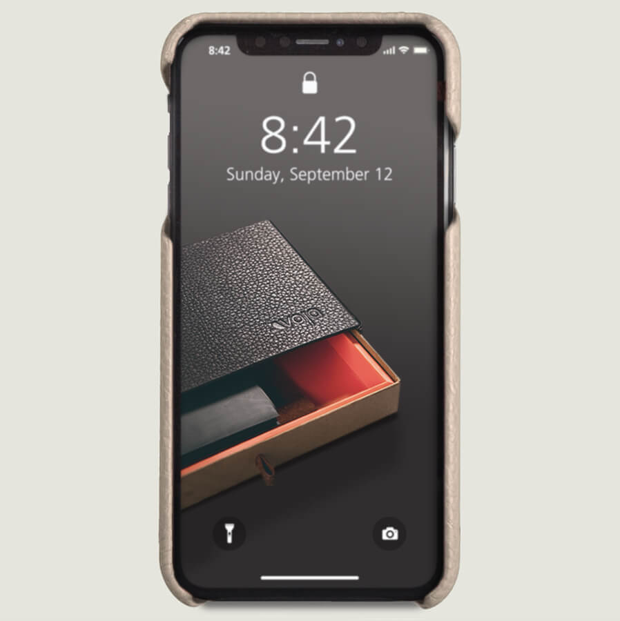 Grip - iPhone Xs Max Leather Case - Vaja