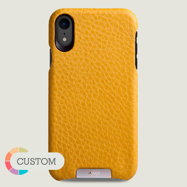 Custom Grip - iPhone Xr Leather Case - Vaja
