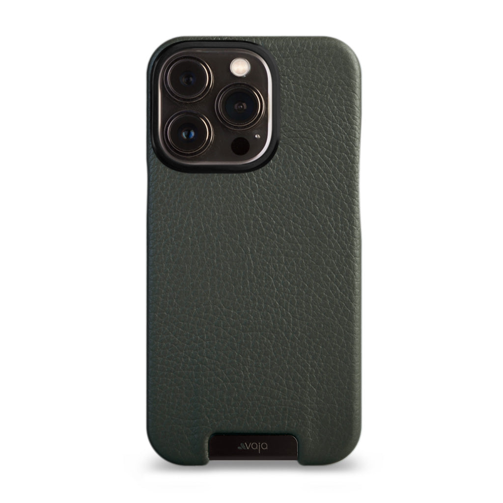 Grip iPhone 13 Pro MagSafe leather case - Floater Beetle Green