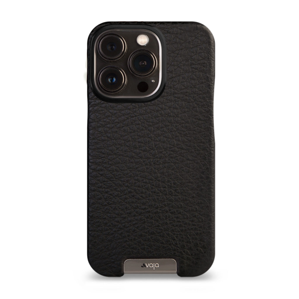 Grip iPhone 13 Pro MagSafe leather case - Floater Black