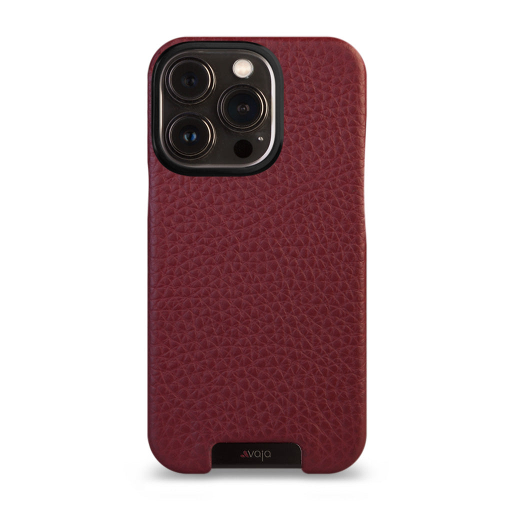 Grip iPhone 13 Pro MagSafe leather case - Floater Ruby Wine