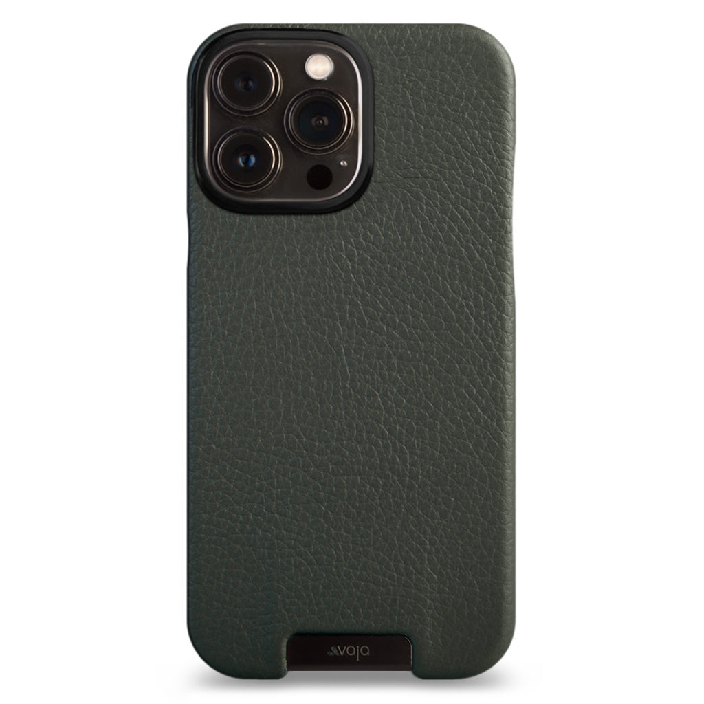 Grip iPhone 13 Pro Max leather case with MagSafe - Floater Beetle Green