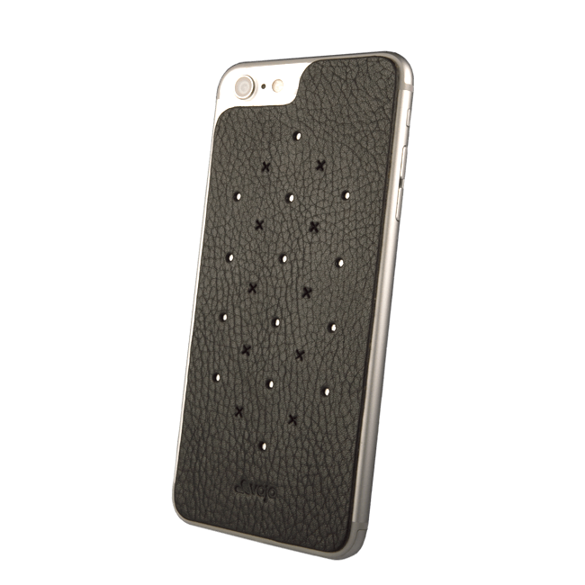 Leather Back for iPhone 7 - Bridge Charcoal