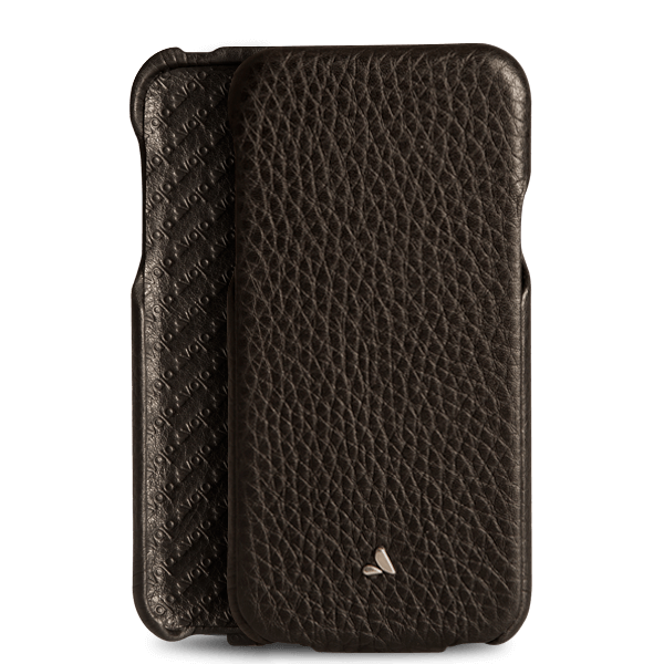 Top iPhone X / iPhone Xs Leather Case - Floater Black