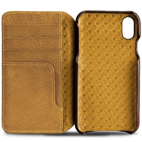 Wallet Agenda iPhone X / iPhone Xs Leather Case - Vaja