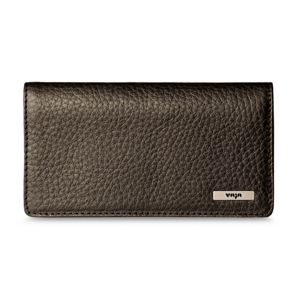 Leather Checkbook Cover - Floater Black