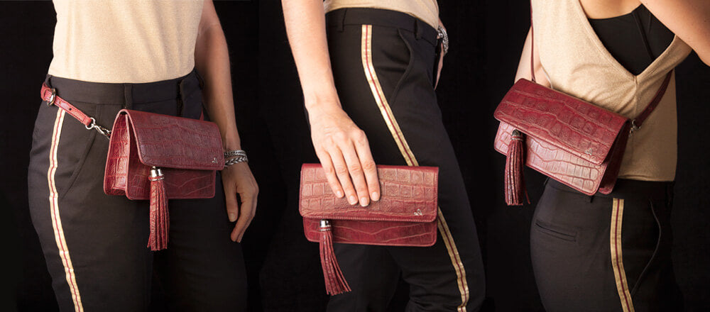 Alma Leather Clutch - Vaja
