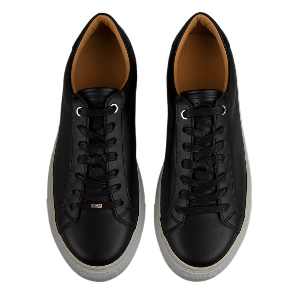 Urban Black Leather Sneakers - Vaja