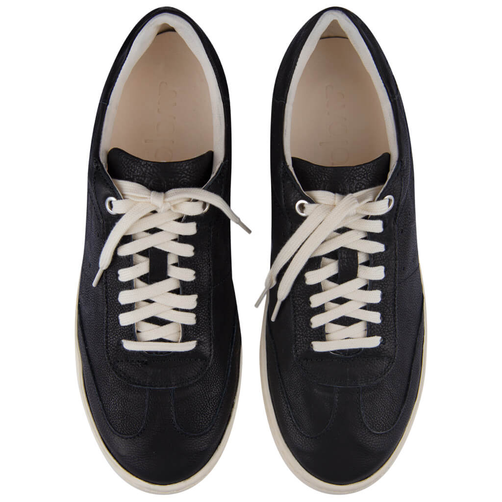 Burro Leather Sneakers - Nero - Vaja