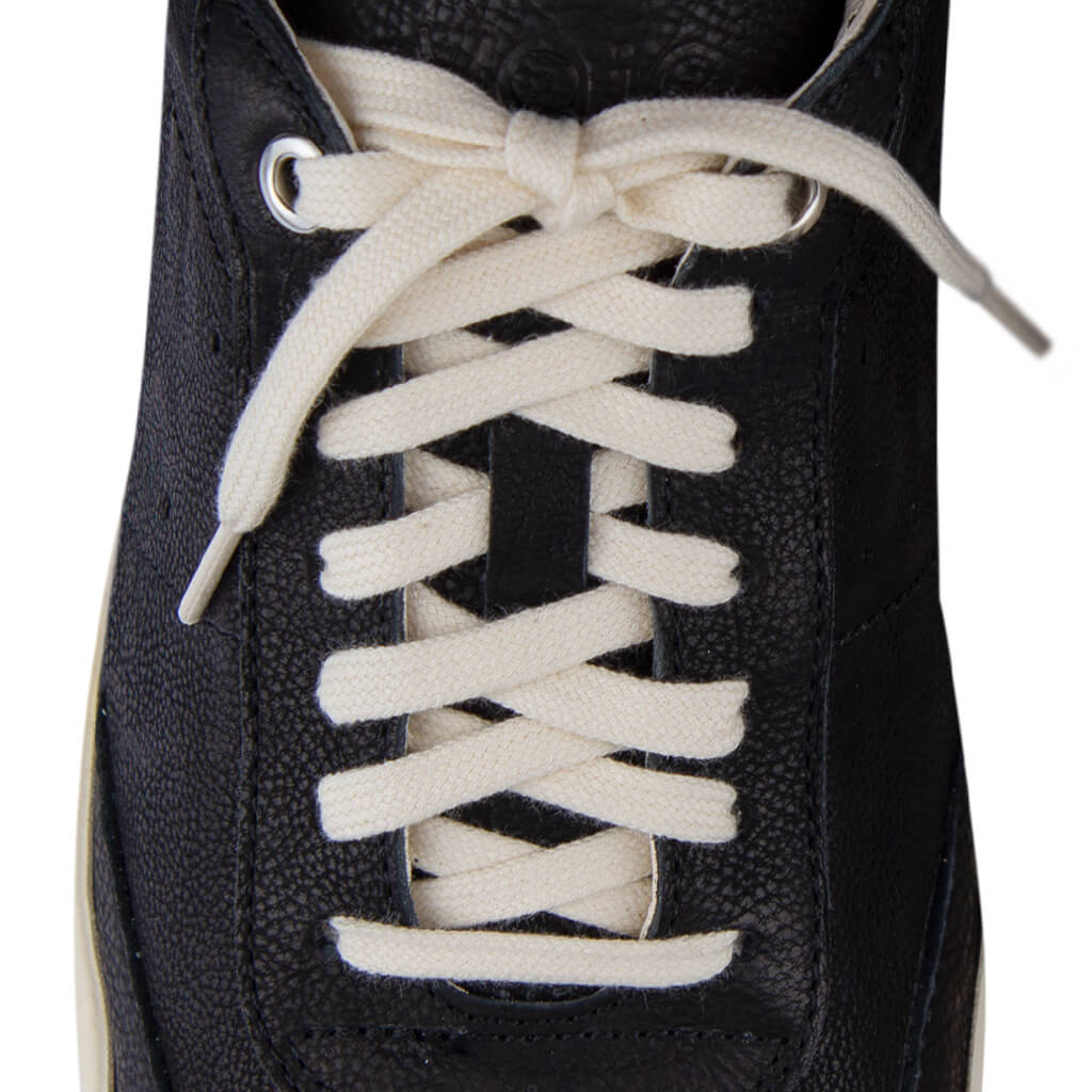 Burro Leather Sneakers - Nero - Vaja