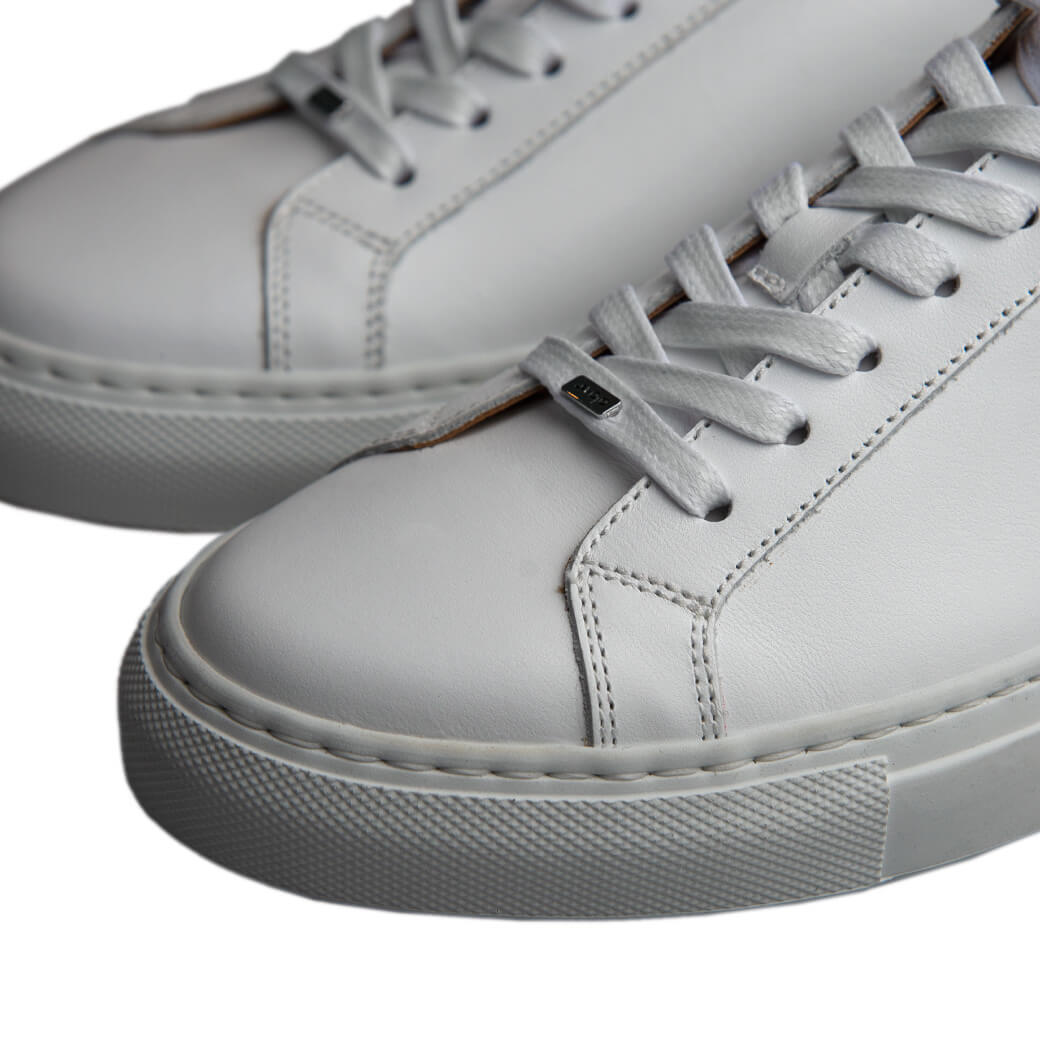 Urban White Leather Sneakers - Vaja