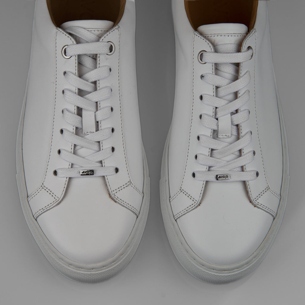 Urban White Leather Sneakers - Vaja