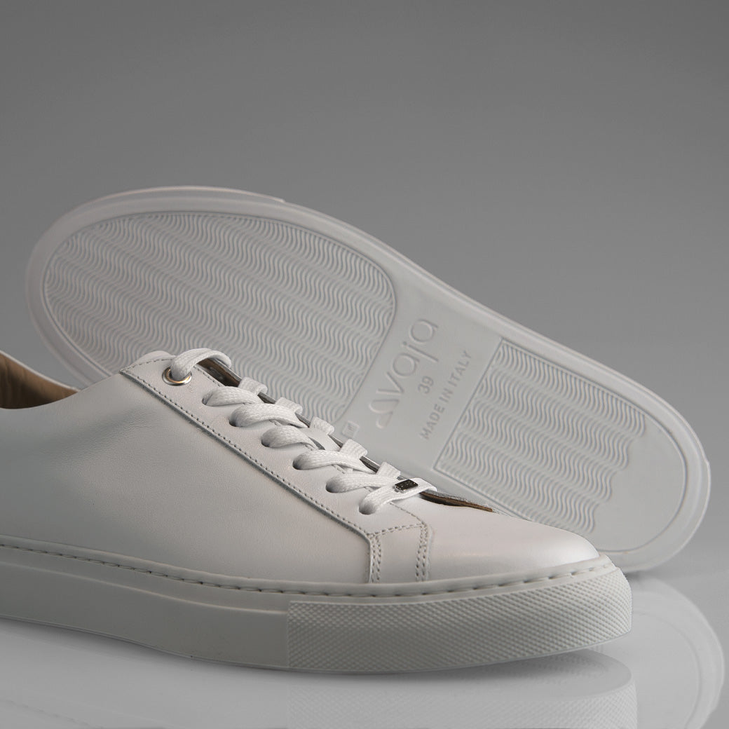 Urban White Leather Sneakers - Vaja