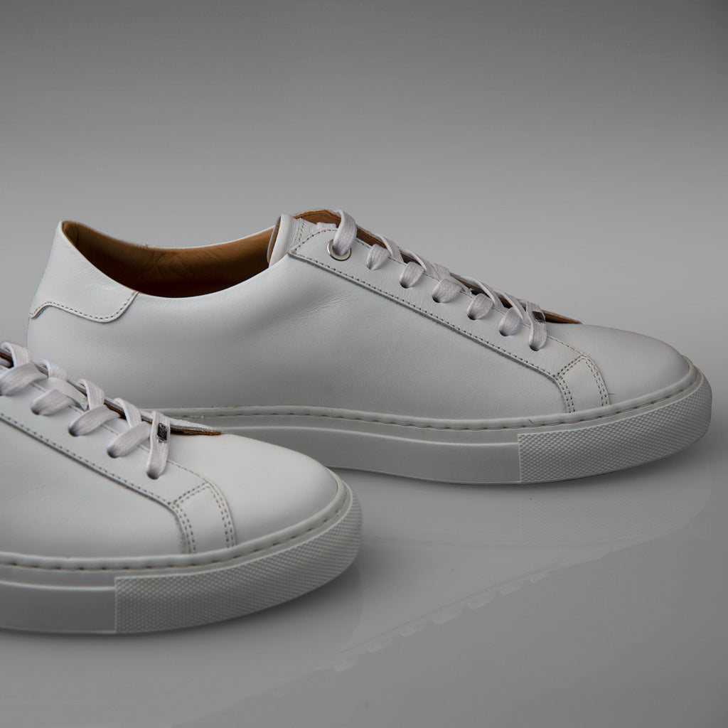 Urban White Leather Sneakers - Vaja