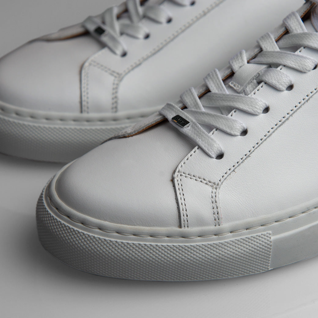 Urban White Leather Sneakers - 46