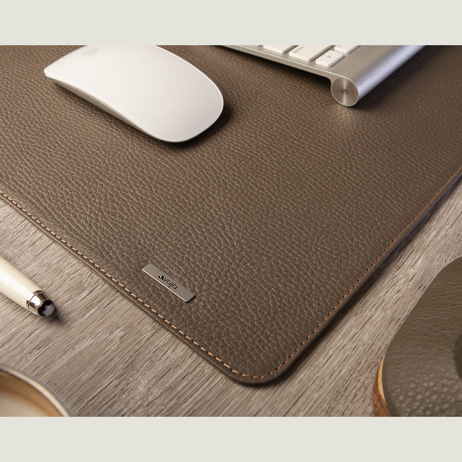 Deluxe Leather Pad Desk - Floater Beetle Green
