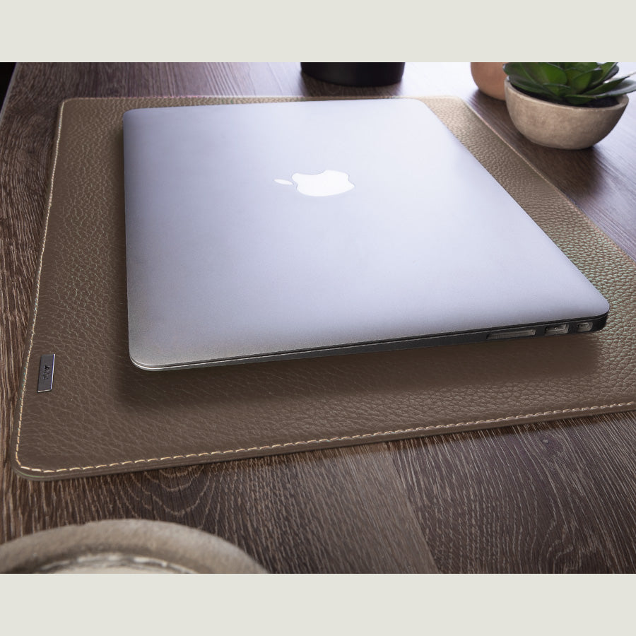 Deluxe Leather Pad Desk - Floater Beetle Green
