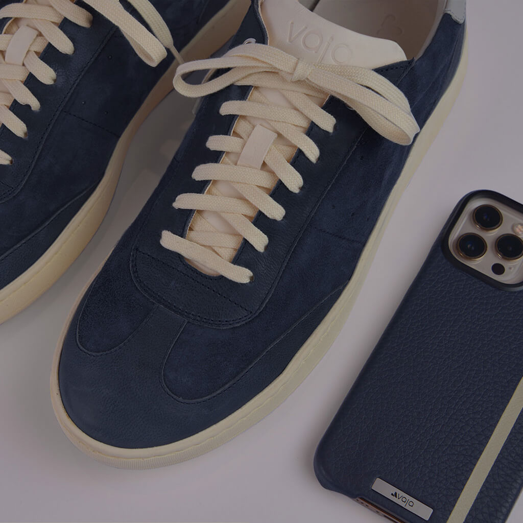 Burro Leather Sneakers - Mare - Vaja