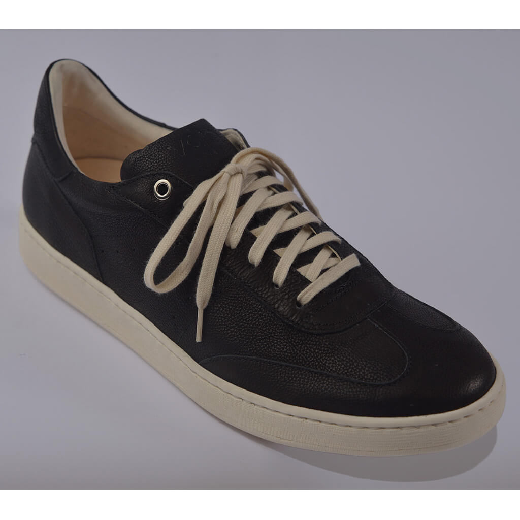 Burro Leather Sneakers - Nero - Vaja