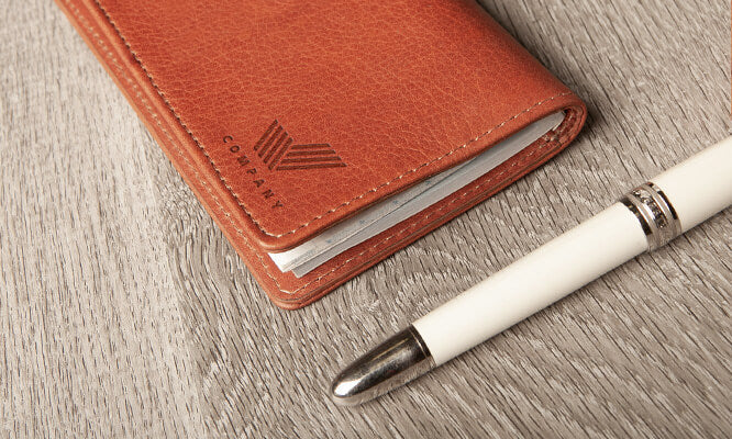 Leather Checkbook Cover - Vaja