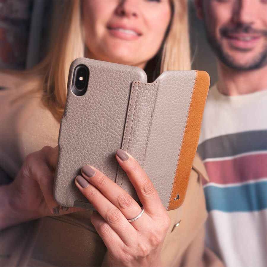 Folio LP - iPhone Xs Max Leather Case - Vaja