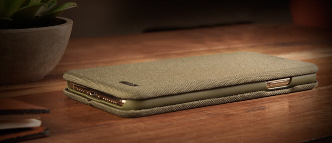 Folio Stand Cordura iPhone Xr Fabric Case - Vaja