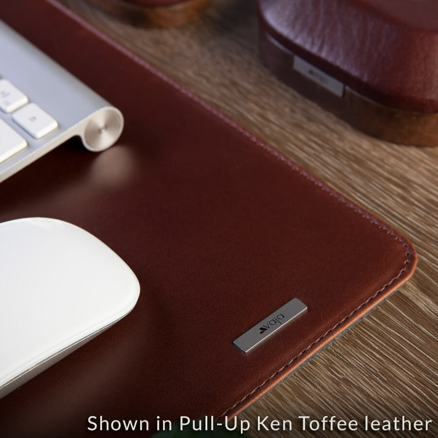 Deluxe Leather Pad Desk - Ken Toffee